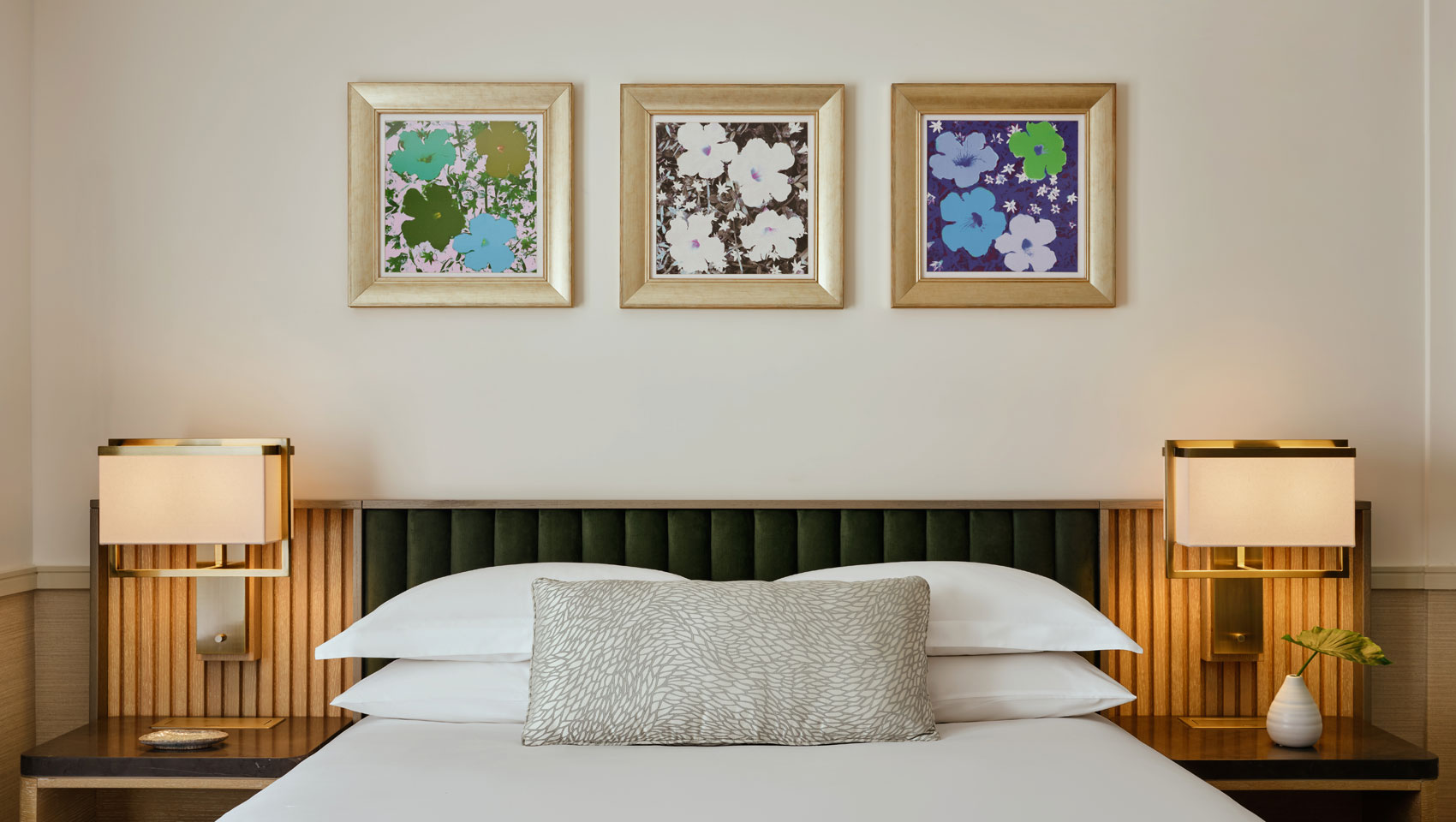 Guestroom with queen bed and side tables at Kimpton Ashbel Hotel