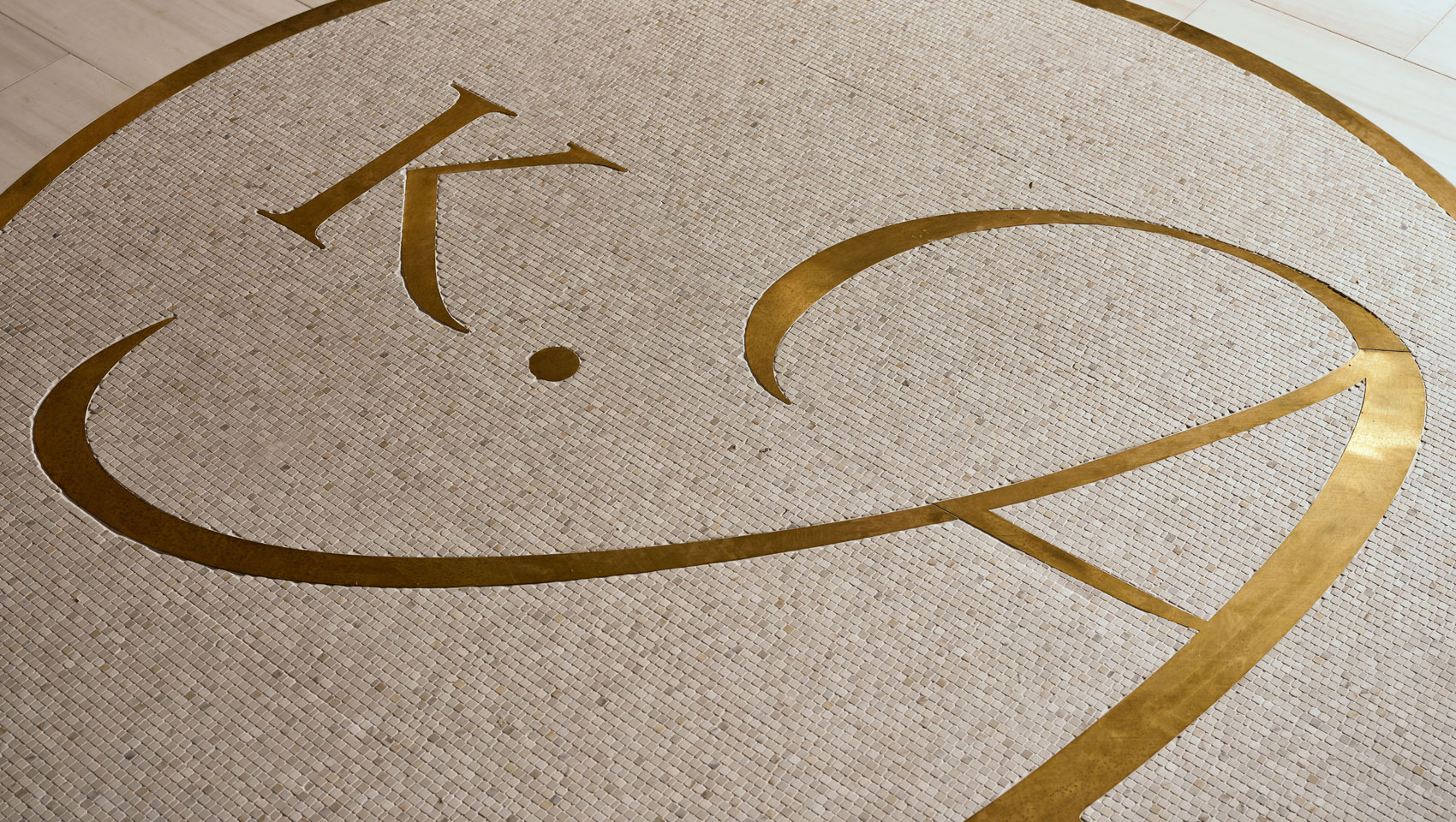 Rug with Hotel logo at Kimpton Ashbel Hotel