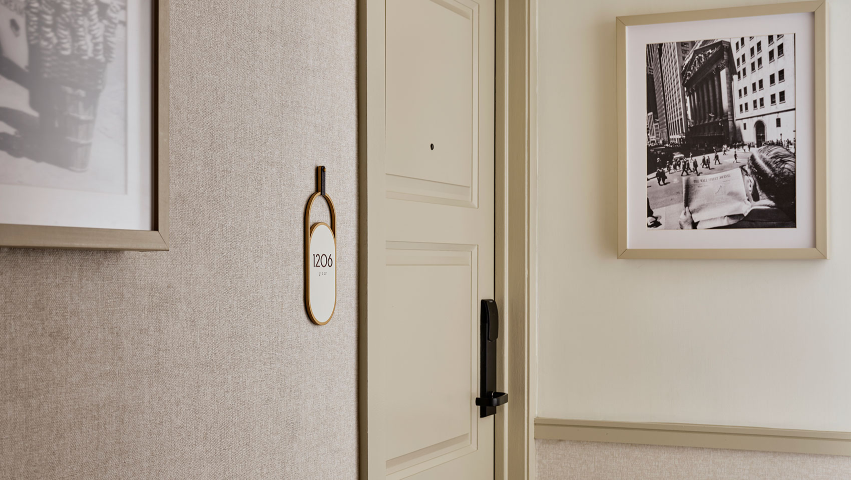 hall and doorway to guestroom